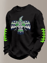 Men's Football Print Waffle T-Shirt