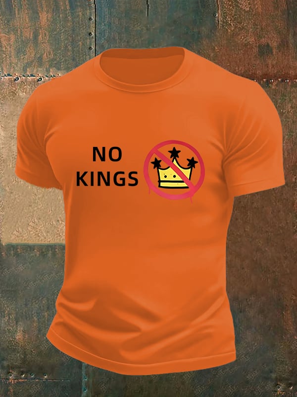 🔥Buy 3 Get 15% Off🔥Men's   NO KINGS Print T-Shirt