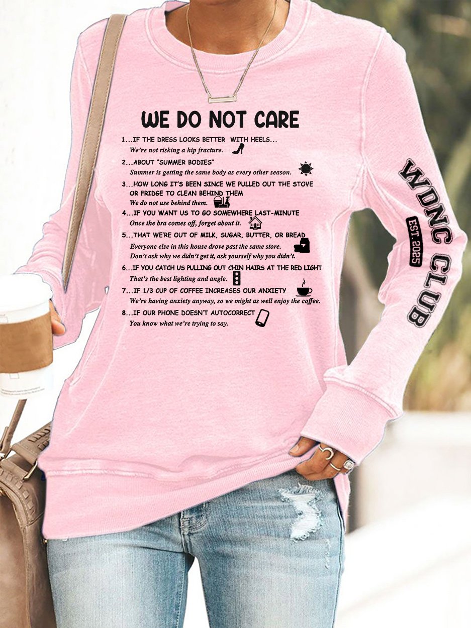 🔥Buy 3 Get 15% Off🔥Retro Funny WDNC Club Menopause Perimenopause Print Sweatshirt