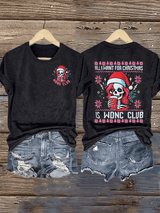 Women's Retro Funny Proud Member Of Club We Do Not Care Menopause Perimenopause Print T-Shirt