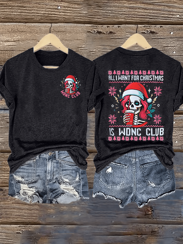 Women's Retro Funny Proud Member Of Club We Do Not Care Menopause Perimenopause Print T-Shirt