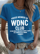 🔥Buy 3 Get 15% Off🔥Women's Sunflower Proud Member Of WDNC Club Print Shirt