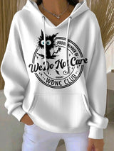 🔥Buy 3 Get 15% Off🔥Retro Funny Proud Member Of WDNC Club We Do Not Care Menopause Perimenopause Print Hoodie