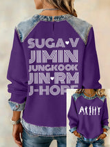 Women's Leisure  Print Sweatshirt