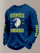 Men's Football Print Waffle T-Shirt