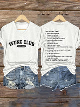 🔥Buy 3 Get 15% Off🔥V-Neck Retro Proud Member Of WDNC Club Est. 2025 Print T-Shirt