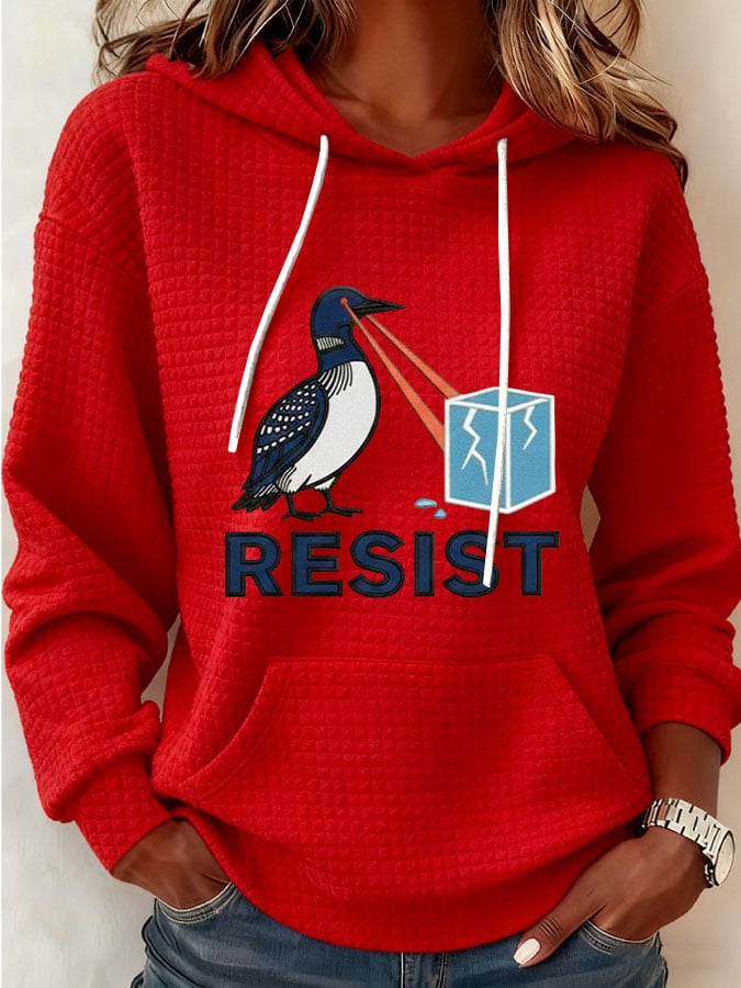 Women's Resist Print Casual Sweatshirt