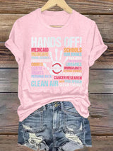 🔥Buy 3 Get 15% Off🔥Women's  HANDS OFF! Print T-Shirt