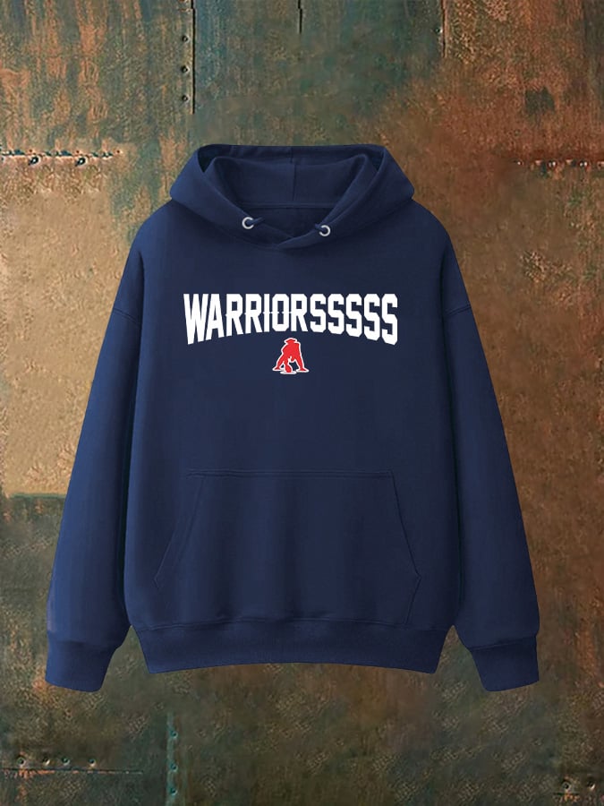 Unisex WARRIORSSSSS Print   Hoodie