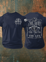 Men's The Truth THe Life The Way Short-sleeved T-shirt