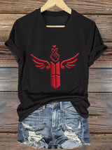 Women's K-pop Print Short-sleeved T-shirt