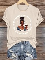 Women's  Retro Funny Proud Member Of Club Menopause Perimenopause Print T-Shirt