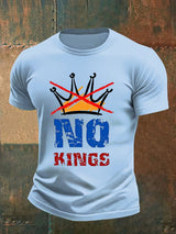 🔥Buy 3 Get 15% Off🔥Men's   NO KINGS Print T-Shirt
