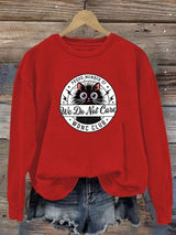 Women's  Retro Funny Proud Member Of Club We Do Not Care Menopause Perimenopause Print Sweatshirt