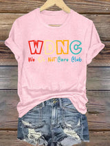 Women's  Retro Funny Proud Member Of Club Menopause Perimenopause Print T-Shirt