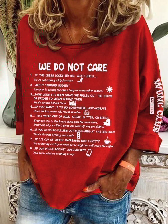 🔥Buy 3 Get 15% Off🔥Retro Funny WDNC Club Menopause Perimenopause Print Sweatshirt
