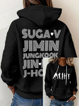 Women's Retro Leisure  Print Hoodie
