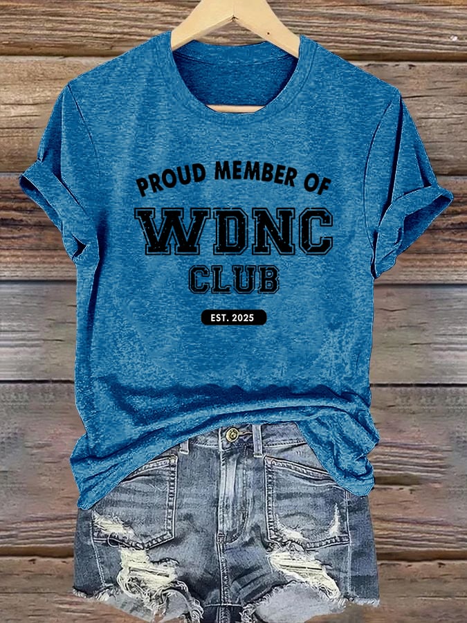 Women's Retro Funny Proud Member Of Club We Do Not Care Menopause Perimenopause Print  T-Shirt