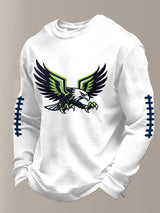 Men's Football Print Waffle T-Shirt