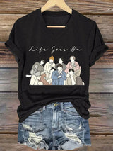 Women's BTS  Print Casual T-Shirt