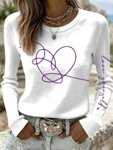 Women's World Tour Printed Long-Sleeved T-shirt