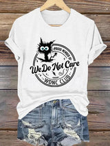 🔥Buy 3 Get 15% Off🔥Retro Funny Proud Member Of WDNC Club We Do Not Care Menopause Perimenopause Print T-Shirt