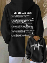 Retro Funny WDNC Club Menopause Perimenopause Print Hoodie