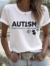Women's Autismacceptance Art Print T-Shirt