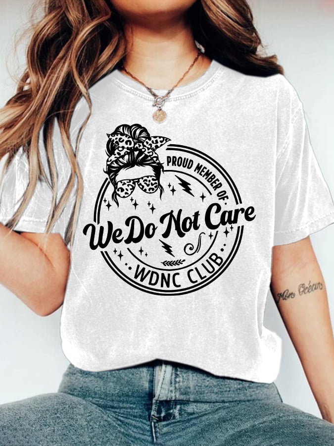 🔥Buy 3 Get 15% Off🔥Retro Funny Proud Member Of WDNC Club Menopause Perimenopause Print T-Shirt