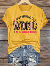 Women's  Retro Funny Proud Member Of Club Menopause Perimenopause Print T-Shirt