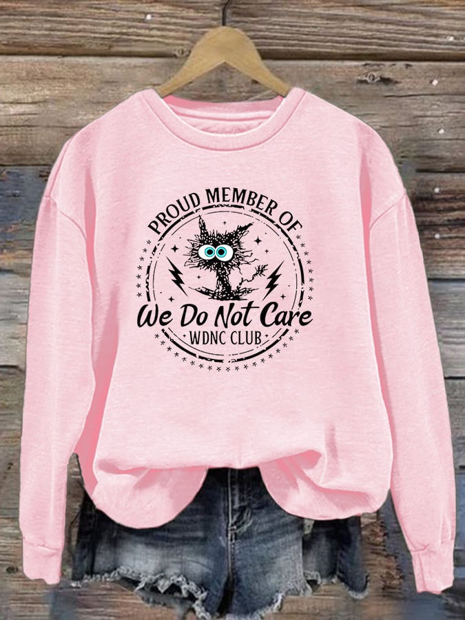 Women's  Retro Funny Proud Member Of Club Menopause Perimenopause Print   Sweatshirt