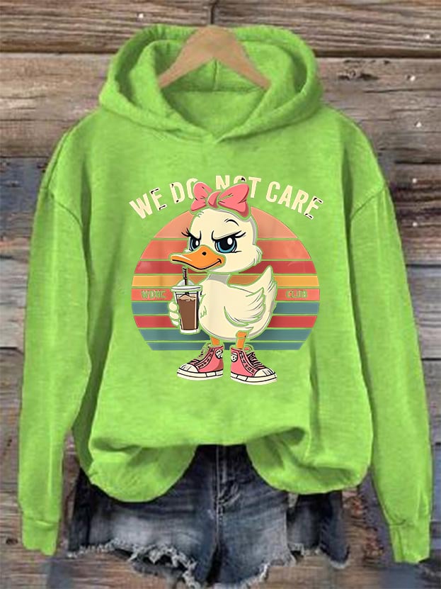Women's  Retro Funny Proud Member Of Club We Do Not Care Menopause Perimenopause Print  Hoodie