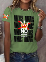 🔥Buy 3 Get 15% Off🔥Retro No Kings Day March 28 2026 Print T-Shirt
