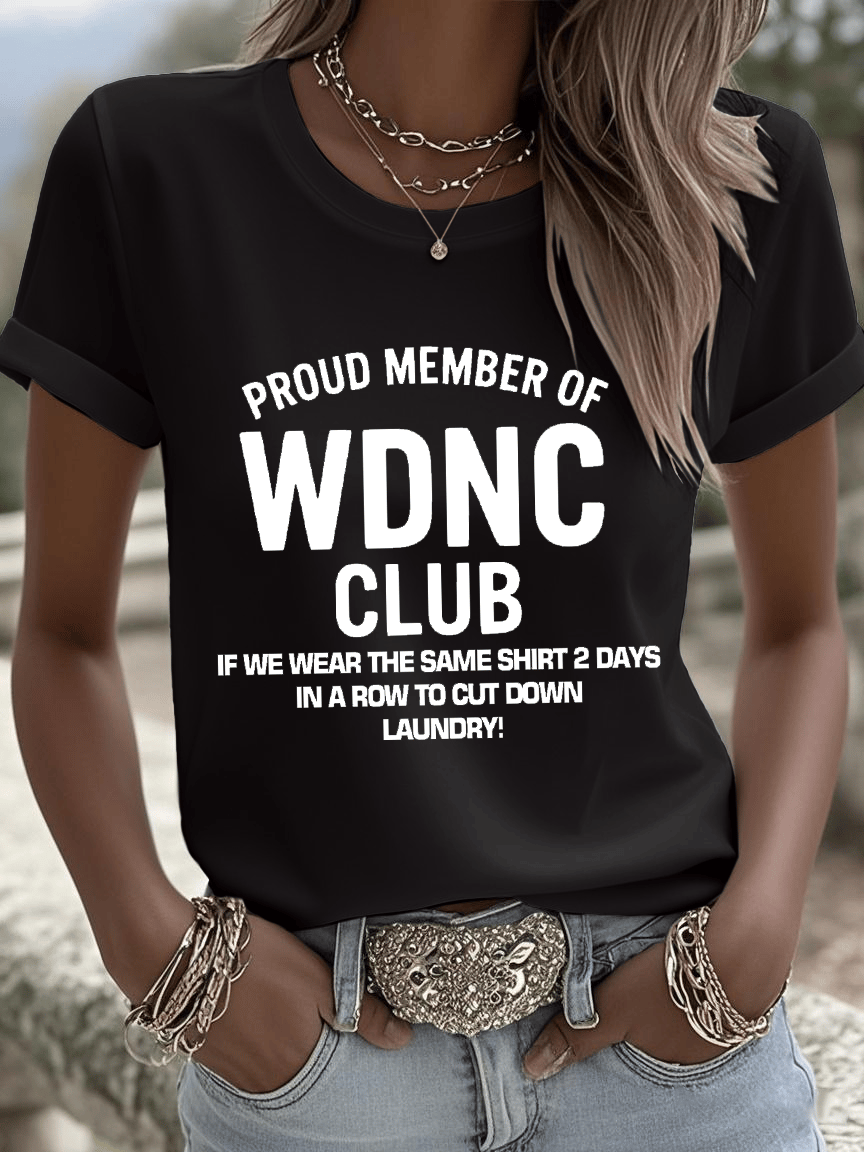 🔥Buy 3 Get 15% Off🔥Women's Sunflower Proud Member Of WDNC Club Print Shirt