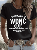 🔥Buy 3 Get 15% Off🔥Women's Sunflower Proud Member Of WDNC Club Print Shirt
