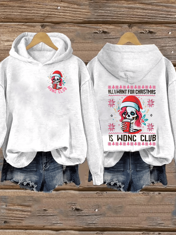 Women's  Retro Funny Proud Member Of Club We Do Not Care Menopause Perimenopause Print  Hoodie