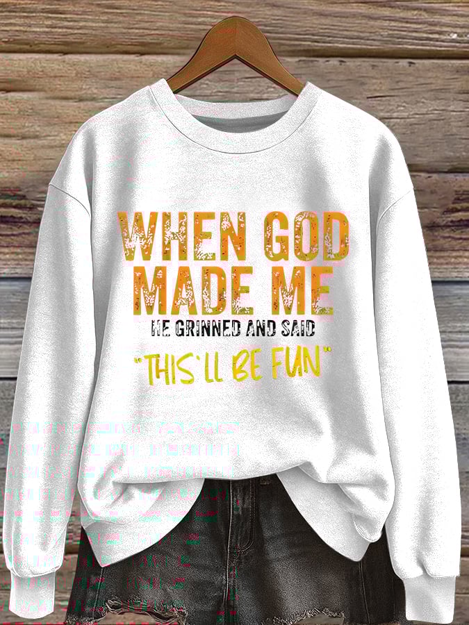 Women'S Casual Faith Sweatshirt