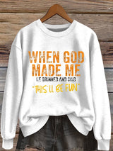 Women'S Casual Faith Sweatshirt