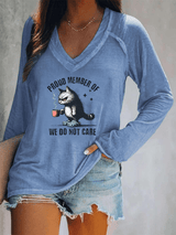 🔥Buy 3 Get 15% Off🔥Women's  V-neck Retro Funny Proud Member Of  Club Menopause Perimenopause Print T-Shirt