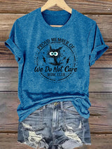 Women's  Retro Funny Proud Member Of Club Menopause Perimenopause Print T-Shirt