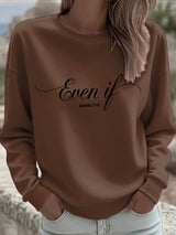 Women's Even If  Faith Print Hoodie