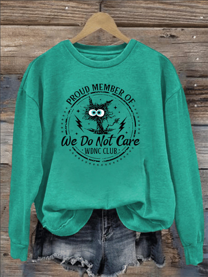 Women's  Retro Funny Proud Member Of Club Menopause Perimenopause Print   Sweatshirt